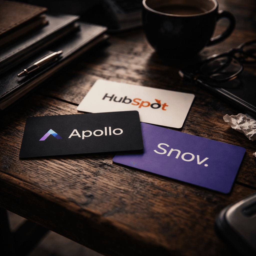 comparison of marketing platforms Apollo HubSpot and Snov