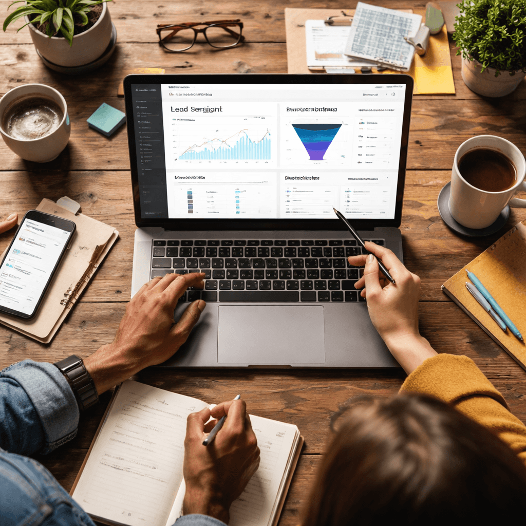 Apollo dashboard showcasing AI-driven insights for lead generation