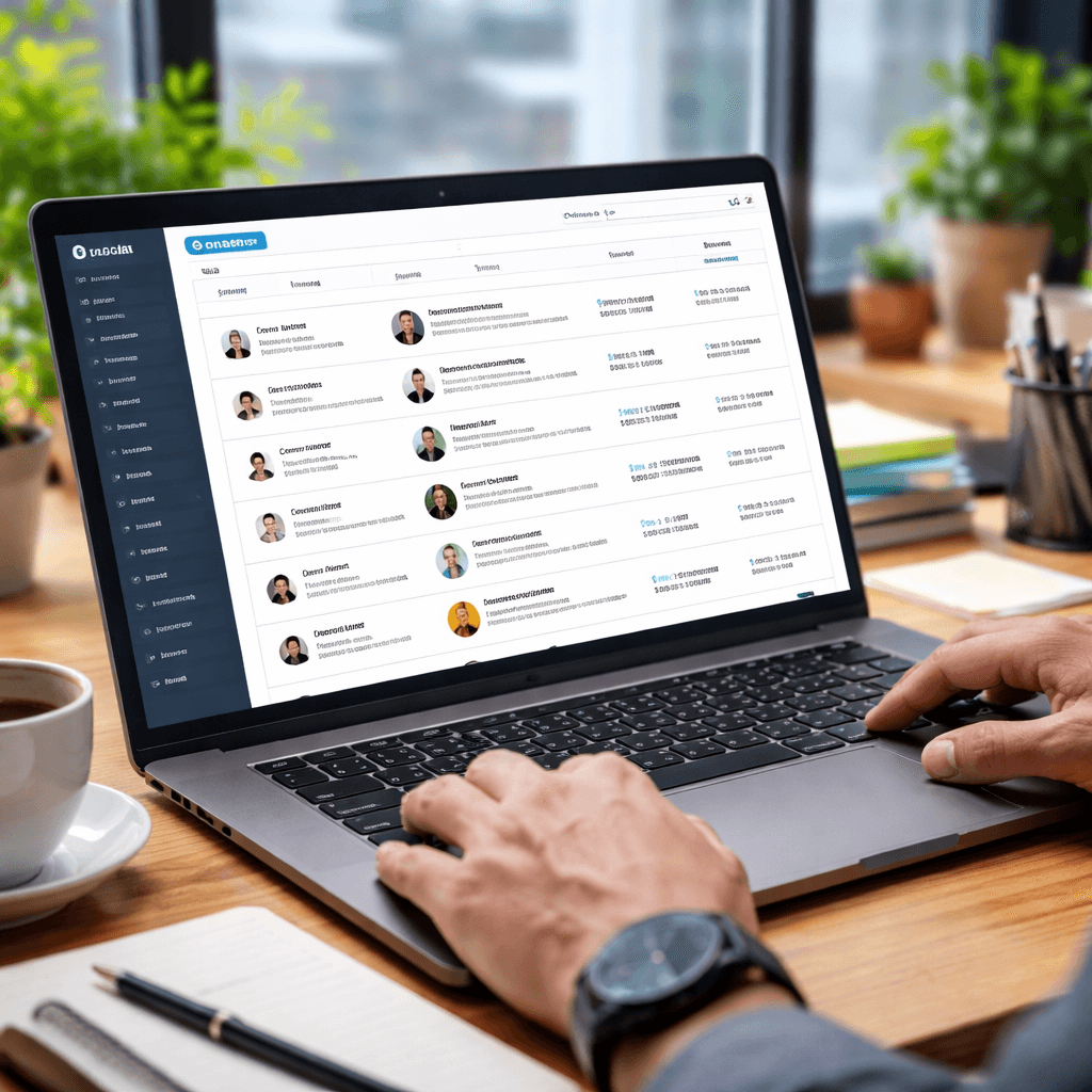 user interface of Apollo contact database displaying high-quality leads