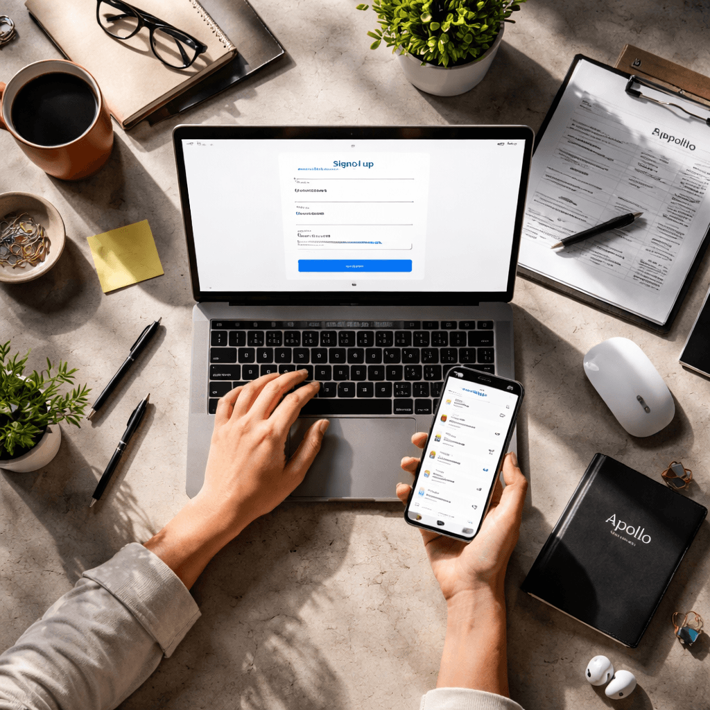 apollo database signup process