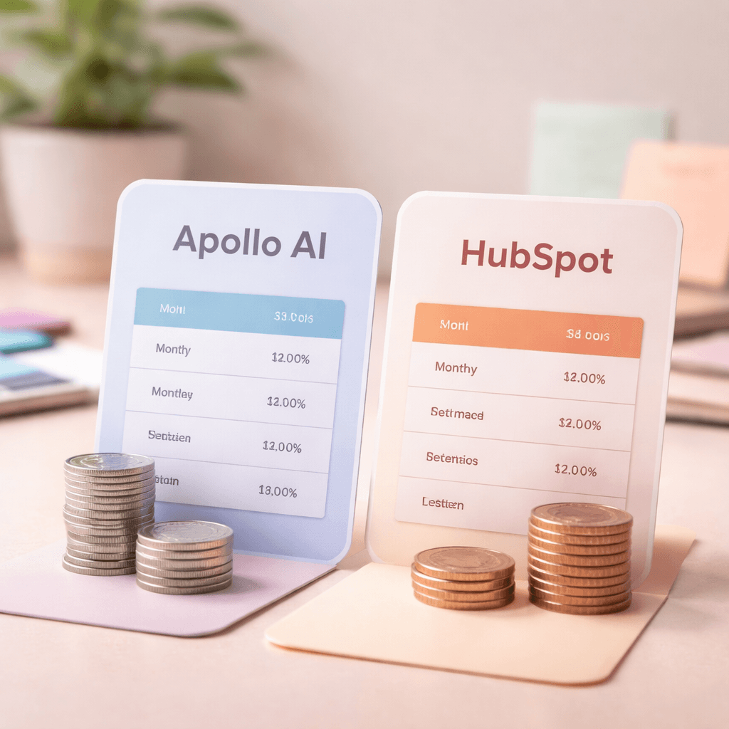 comparison of Apollo AI and HubSpot pricing structures